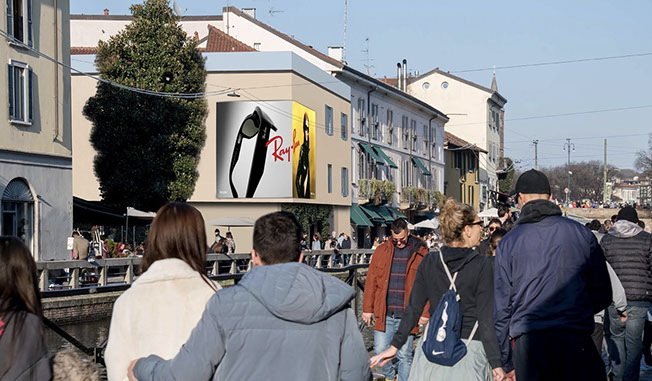 Immagine location spazio pubblicitario Acone Associati Milano piazza Cordusio - palazzo Broggi - Domination_4