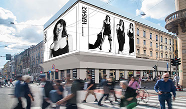 Immagine location spazio pubblicitario Acone Associati Milano piazza Cordusio - palazzo Broggi - Domination_1