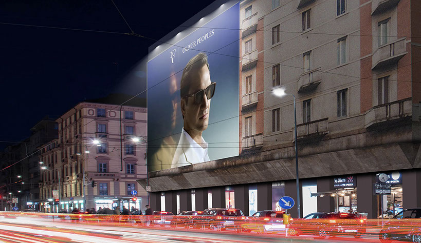 :&nbsp; Immagine location spazio pubblicitario Acone Associati Milano piazza Cordusio - palazzo Broggi - Domination_5