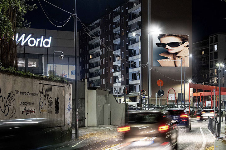 :&nbsp; Immagine location spazio pubblicitario Acone Associati Milano piazza Cordusio - palazzo Broggi - Domination_5