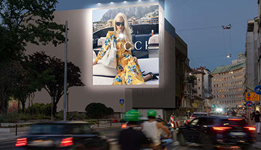 Immagine location spazio pubblicitario Acone Associati Milano piazza Cordusio - palazzo Broggi - Domination_1