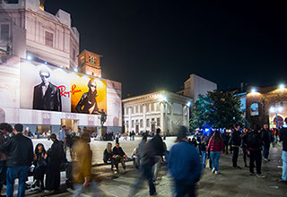 Immagine location spazio pubblicitario Acone Associati Milano corso di Porta Ticinese - Darsena - Colonne di San Lorenzo_2