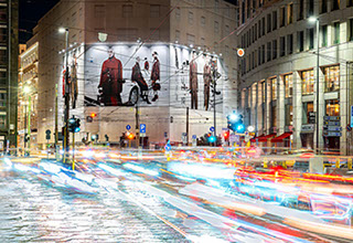 Immagine location spazio pubblicitario Acone Associati Milano corso di Porta Ticinese - Darsena - Colonne di San Lorenzo_3