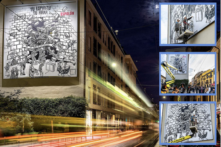 Immagine location spazio pubblicitario Acone Associati Milano corso di Porta Ticinese - Darsena - Colonne di San Lorenzo_2